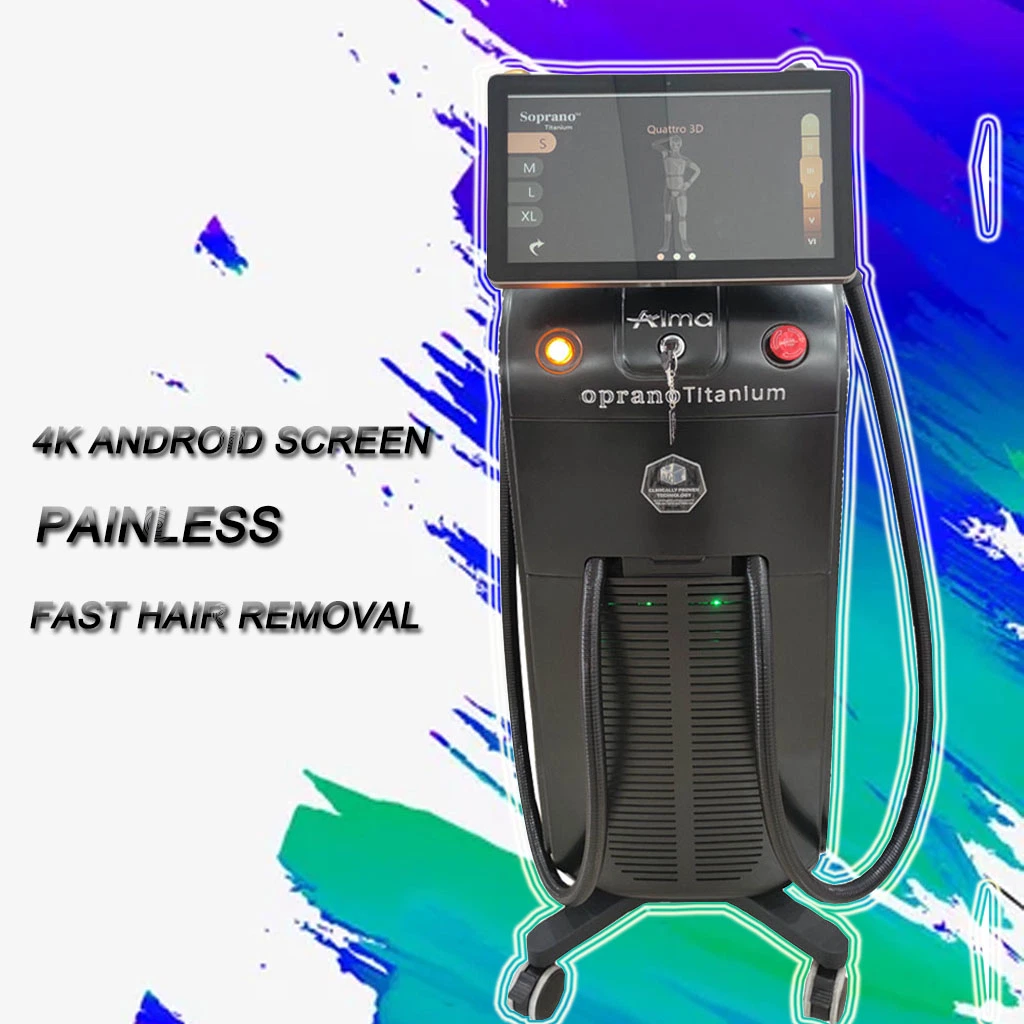 Medical CE Platinum Laser Diode Hair Removal Equipment3 Wave 755 808 1064 Nm Painfree 1200W 1600W Big Power Good Price for Beauty Salon