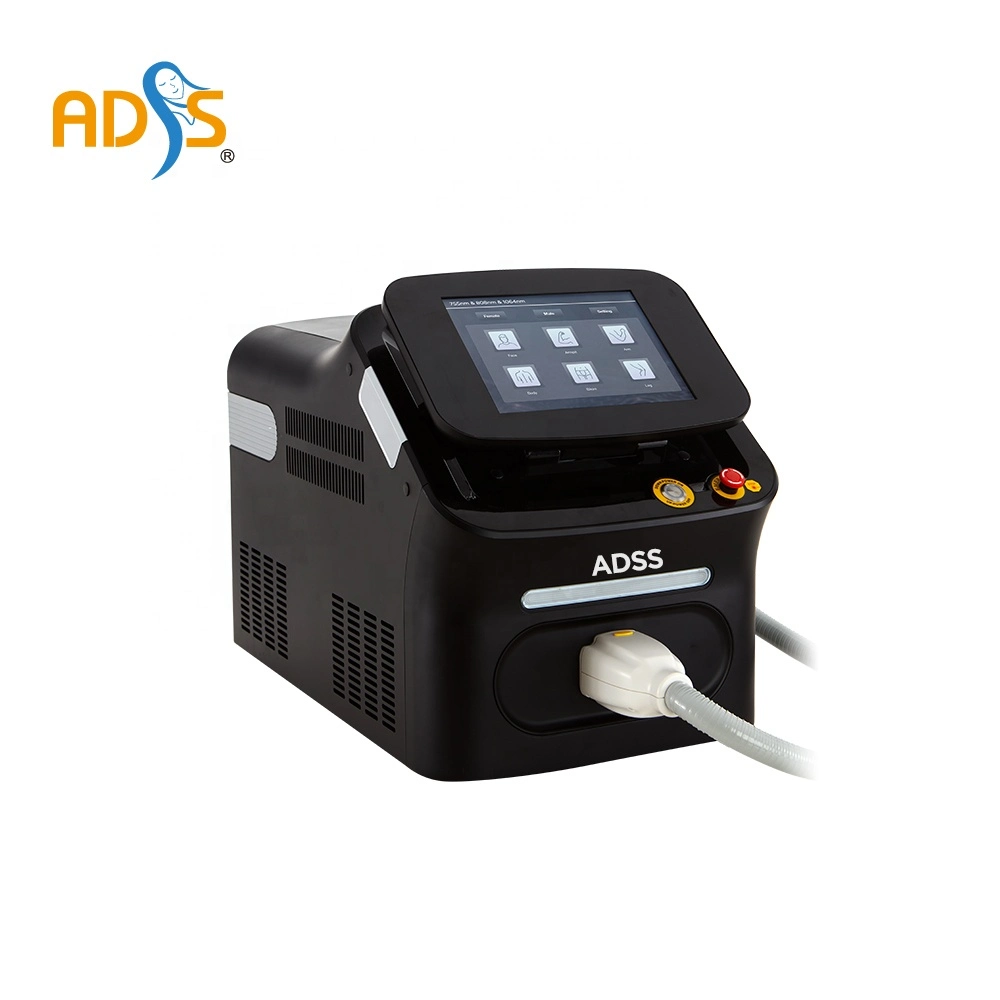 As ADSS Portable onda triplo com laser de diodo de remoção de pêlos de equipamentos de beleza