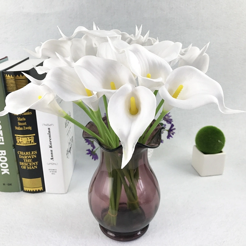 Calla Lily mariage bouquet de mariée Lataex vraie touche Fleur artificielle