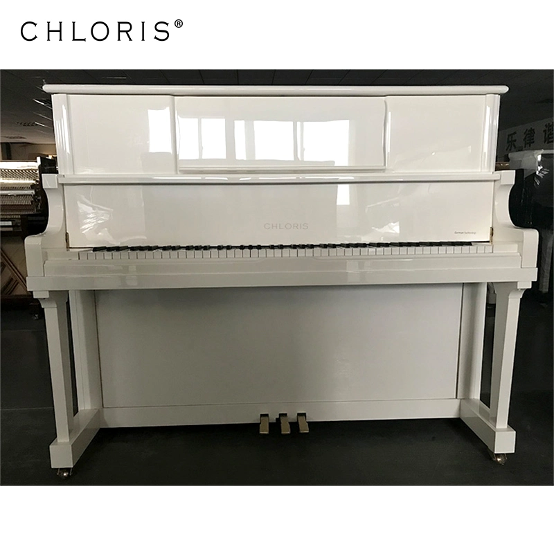 Teaching Piano White Upright Piano Mechanical Hu-125W