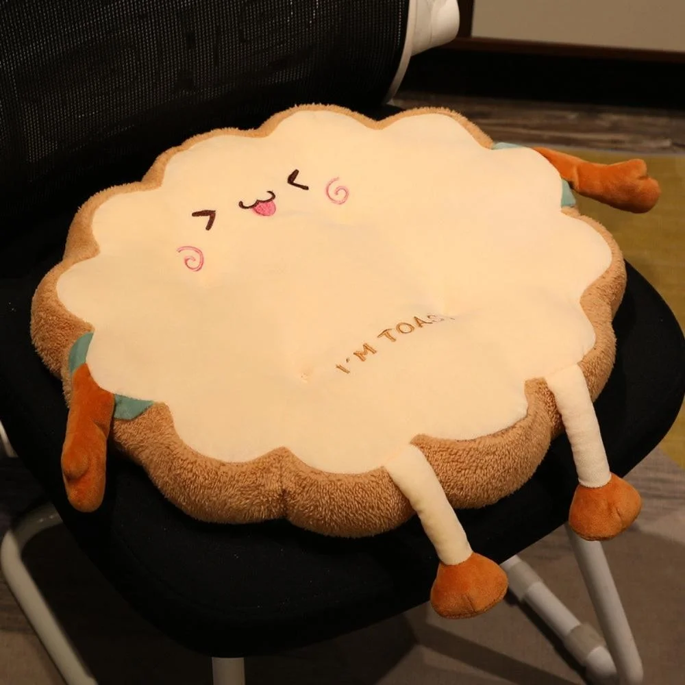 Soft Stuffed Pillow Cushion Chair Simulation Toast Bread Shape Seat Decoration Wbb20662