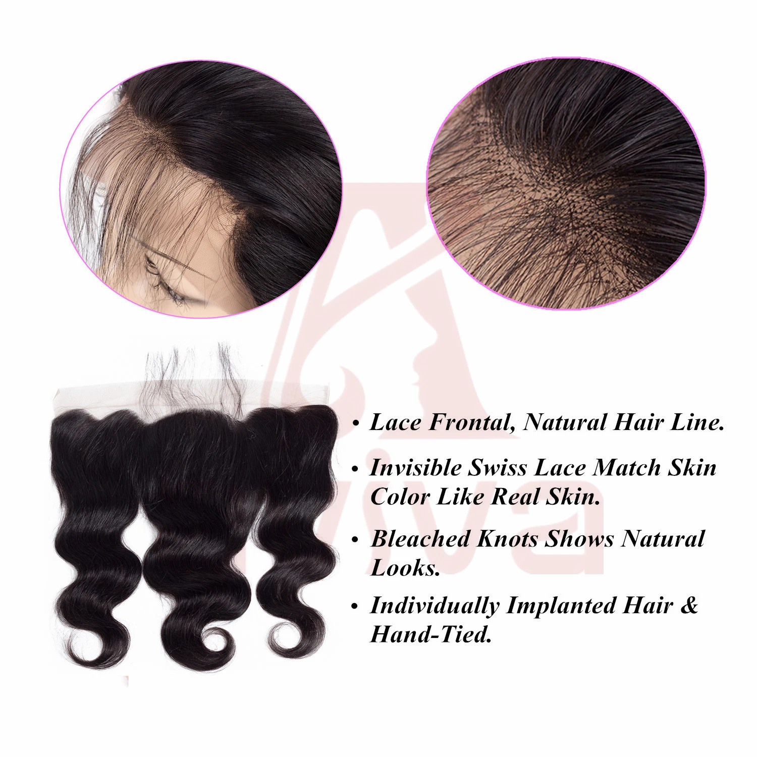 Body Wave Hair Closure 4X13 Inch Swiss Lace Closure Free Part 100% Human Remy Hair 8-24 Inch Hand Tied Closure