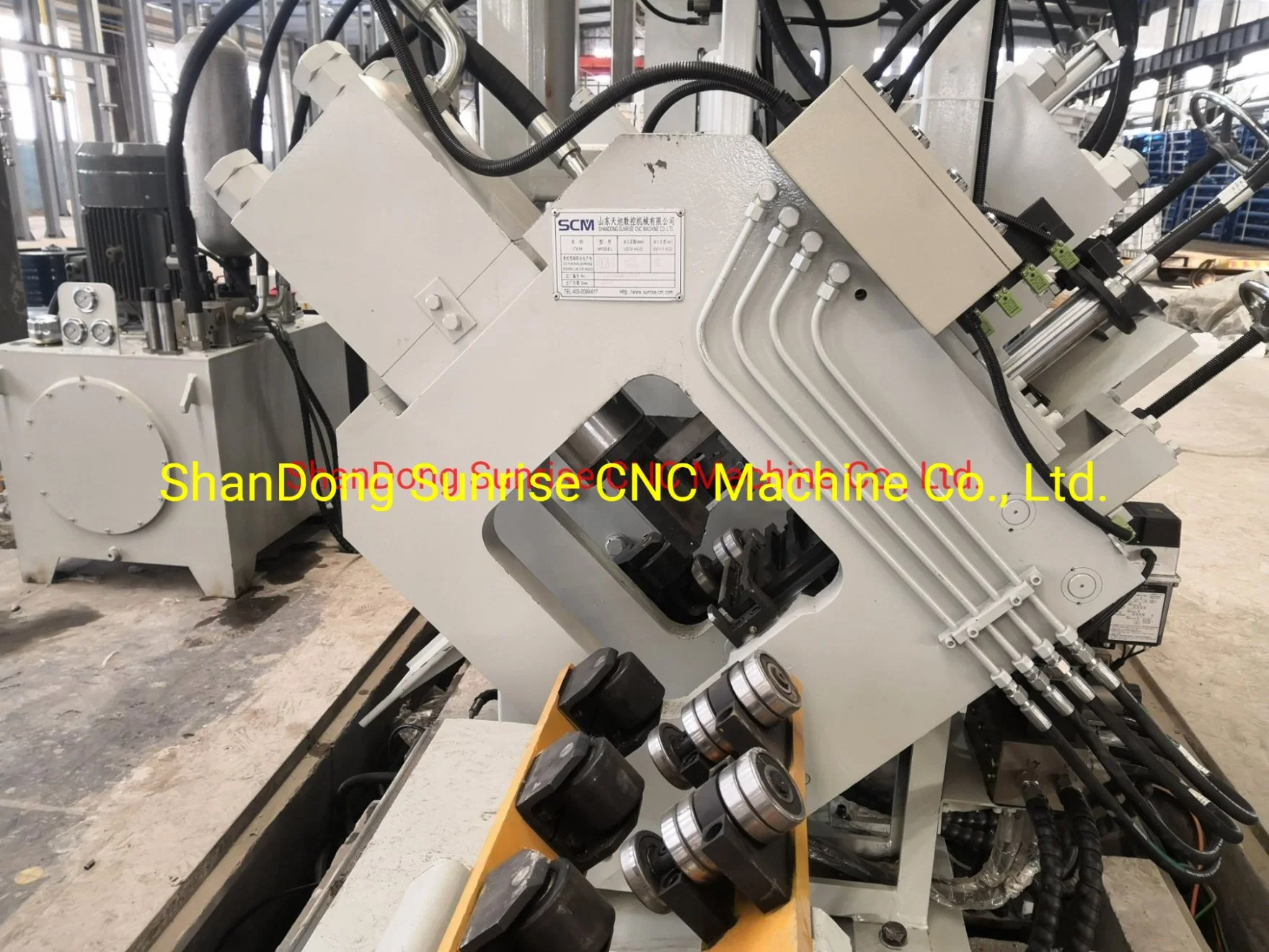 Channel Punching, Angle Punching Machine. CNC Three Side Hydraulic Punching Machine