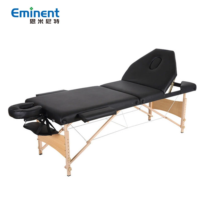 Venta caliente Mesa de masaje plegable de 3 secciones ajustable y portátil para SPA.