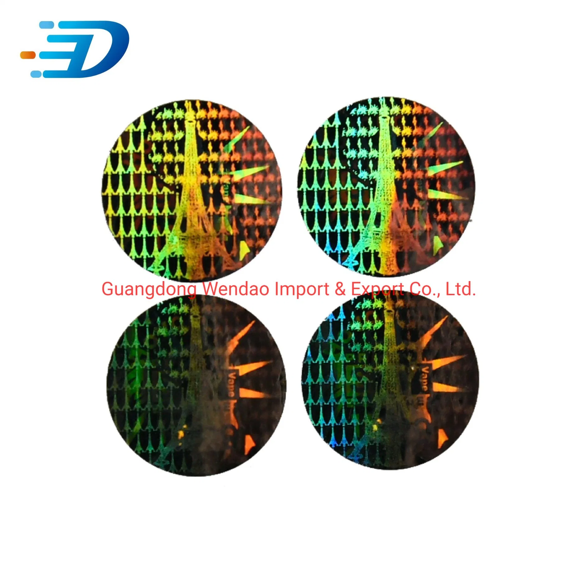 Printing Custom 3D Hologram Holographic Security Label Sticker