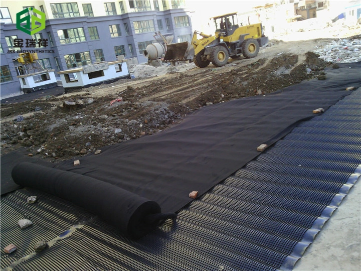 Eco-Friendly Construction Waterproof Plastic Sheet HDPE Drainage Board Dimple Membrane Drain Mat