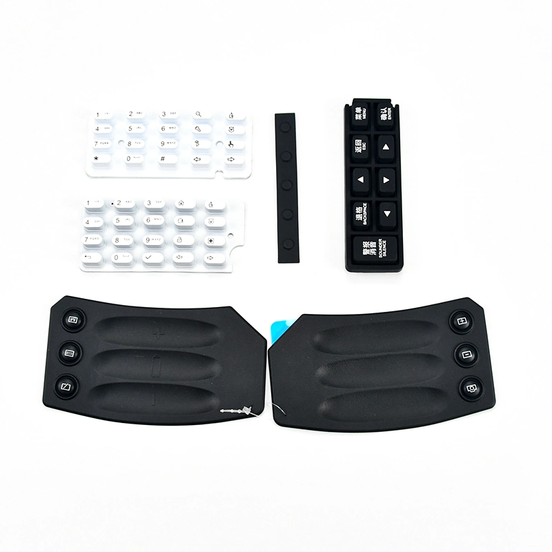 OEM High Quality Conductive Electronic Silicone Rubber Numeric Black Keypad