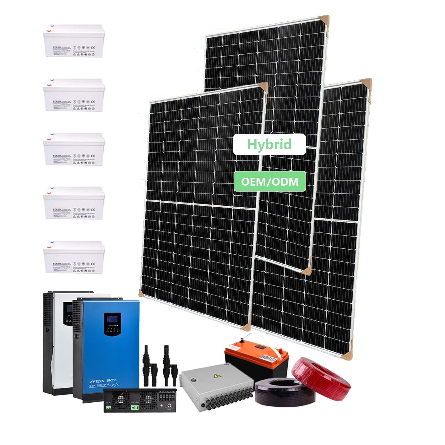 off-Grid 5000W Solar Power Generator System Solar Energy System Solar Kit for Home 5kw 10kw