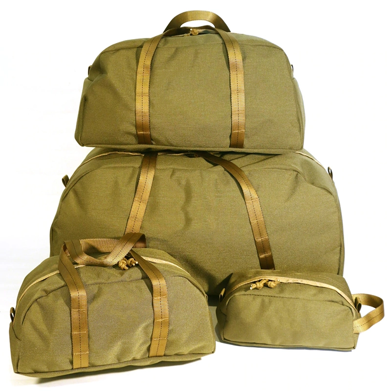 Custom Durable 600d Camouflage 4PCS Sets Promotional Travel Cosmetic Duffel Bag