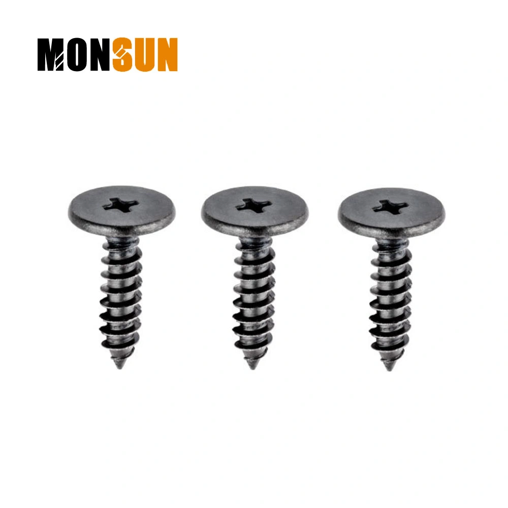 Black Phosphate Pancake Head Phillips Drive Self Tapping Screw Specialty Furniture Screw /Cabinet Screws