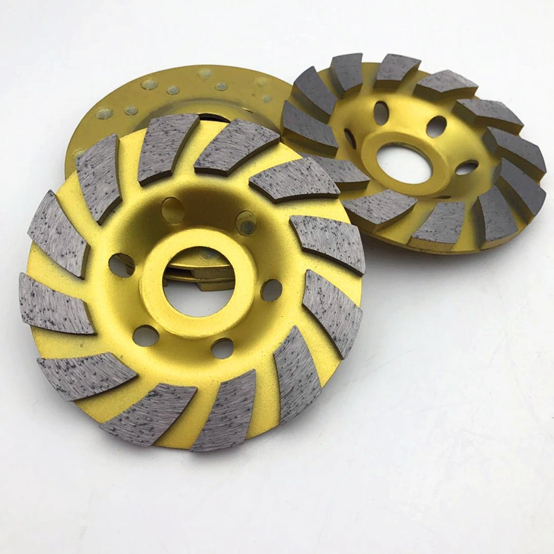 4" 100mm High Efficiency Double Row Diamond Grinding Cup Wheel Cutting Disc Abrasive Tool for Stone, Concrete, Granite