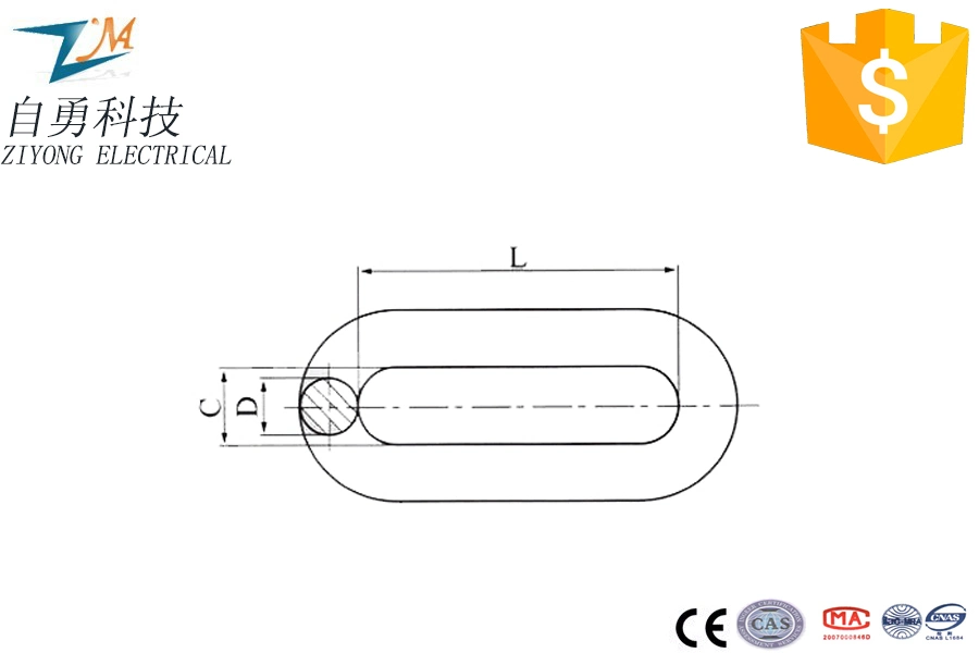 Type de ligne de pôle de forger un pH de l'anneau d'extension Hardare - Chine maillon de chaîne, raccord de câble