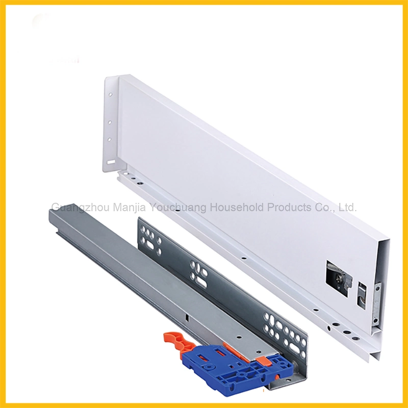 88mm High Full Extension Series Box Channel Soft Closing Metal Double Drawer Box Slide Rail Kitchen Hardware