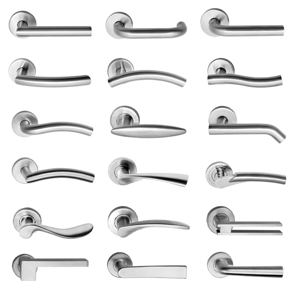 Door Hardware Stainless Steel Solid Popular Points on Solid Lever Door Handle