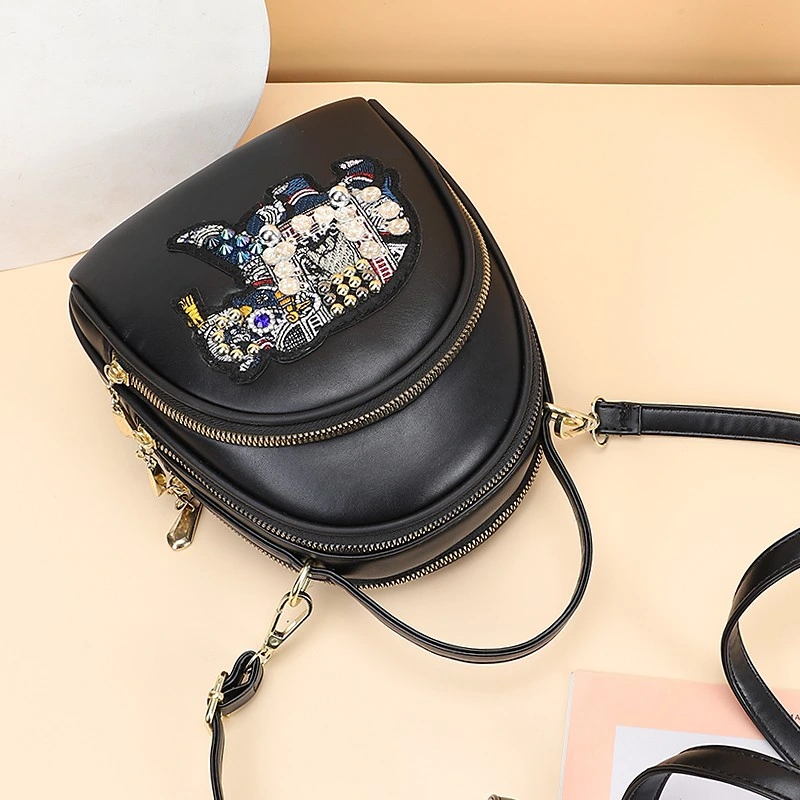 New Female Bag Elephant Embroidered Mobile Phone Bag One-Shoulder Cross-Body Bag