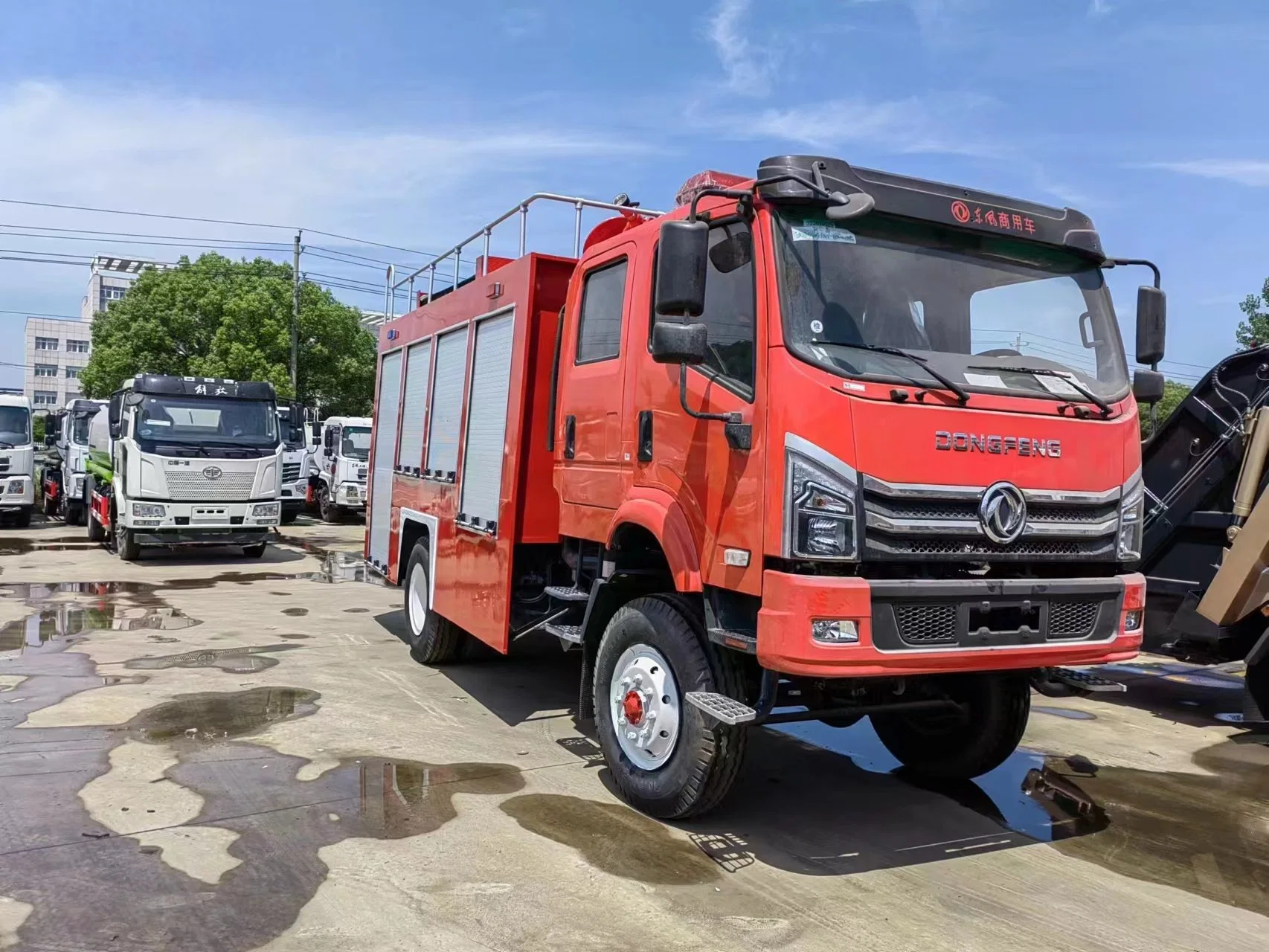 Dongfeng 190CV del motor Fire Truck