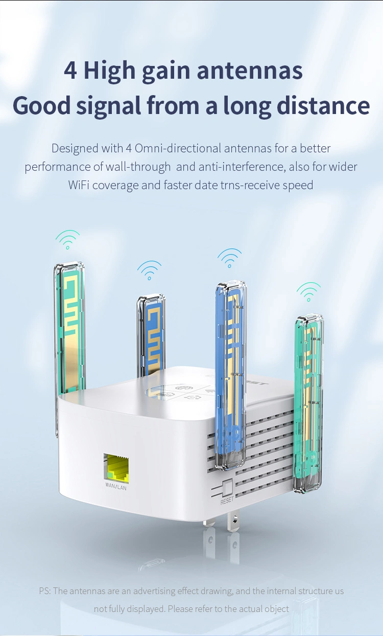 1800Mbps WiFi 6 Wireless Repeater Gigabit 2.4GHz 5.8GHz Comfast WiFi Range Extender Signal Booster WiFi Repeater