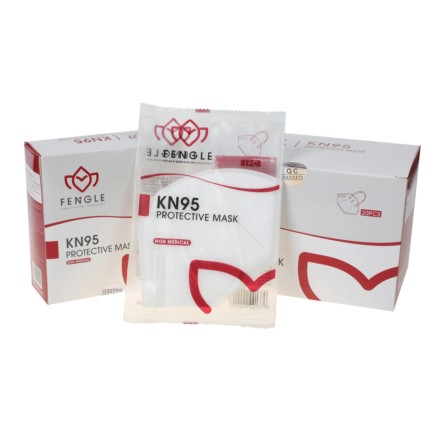 KN95 Mascarilla plegable de 5 pliegues Mascarillas desechables Melt-Blown polvo tejido PM2,5 GB2626 FFP2