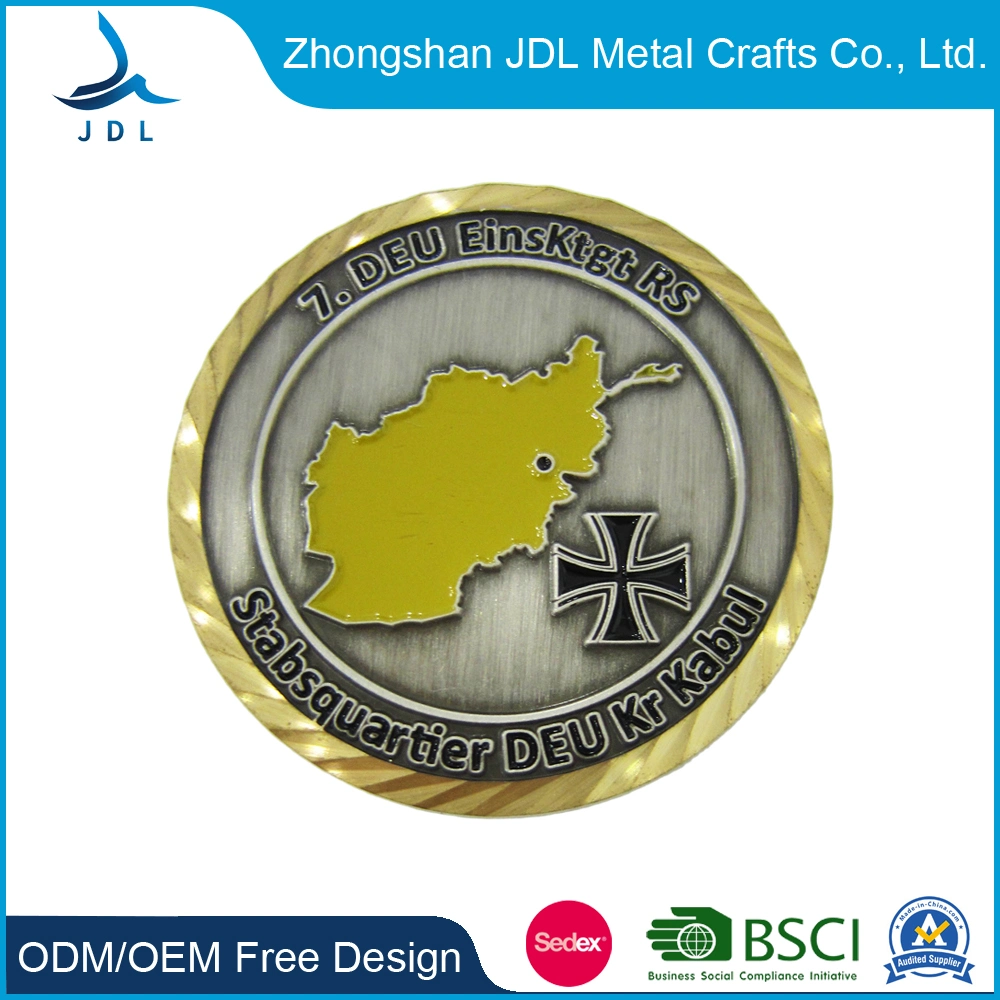 Promotional Gift 3D Logo Zinc Alloy Souvenir Gift Coinsgold Metal Challenge C Trading Tray to Civilian Challenge Coin Template Illustrator (186)