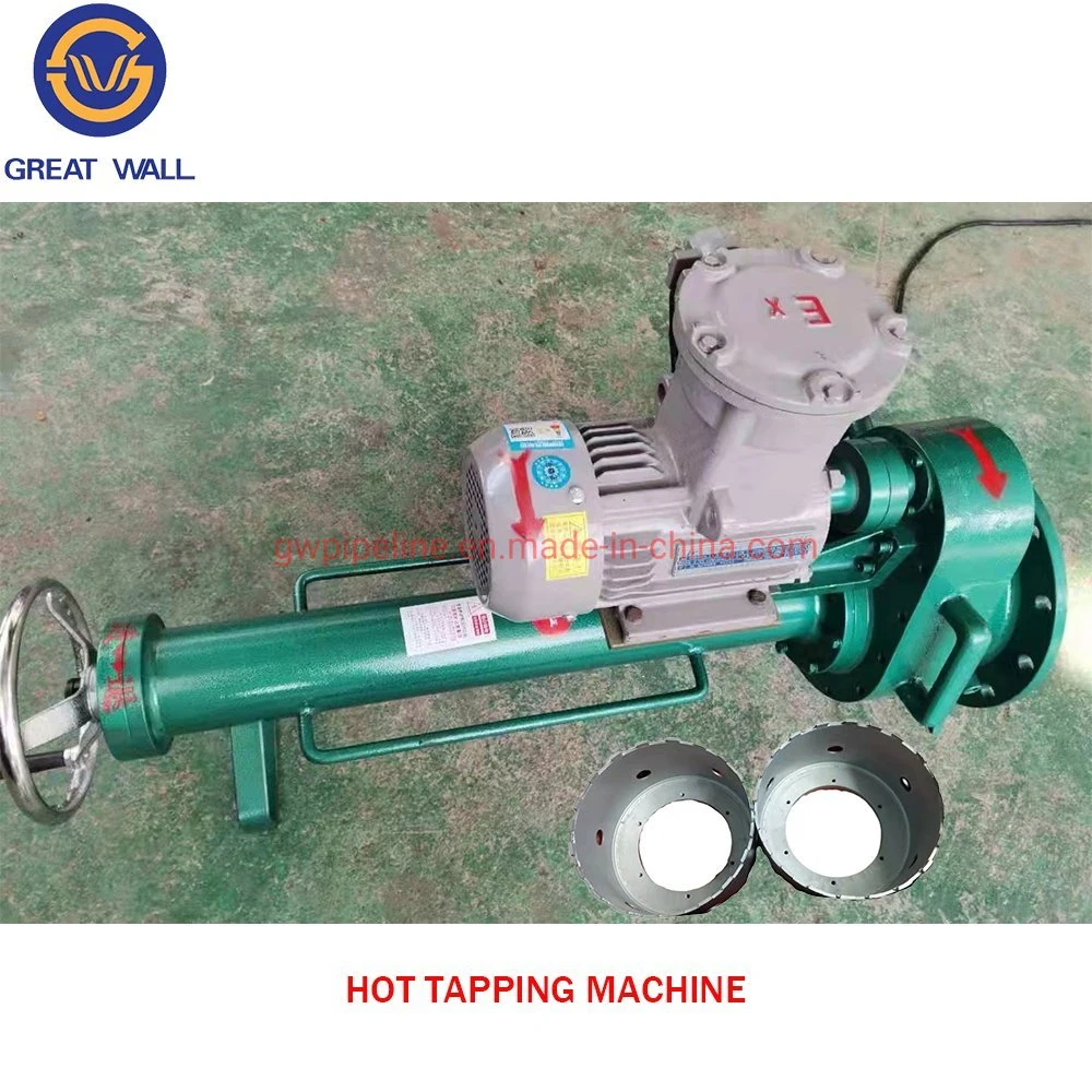 Great Wall Ht300 Model Electric Iron Steel Pipe Drilling Hot Tapping Machine