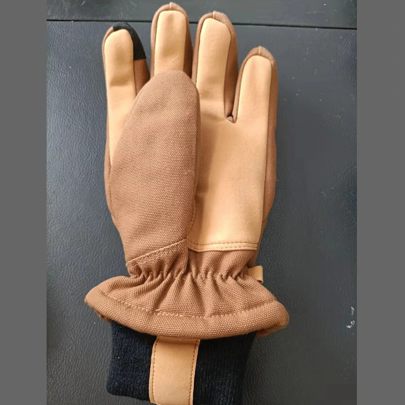 Guantes de mano de trabajo de seguridad de cuero resistente al calor para soldadura de piel de protección