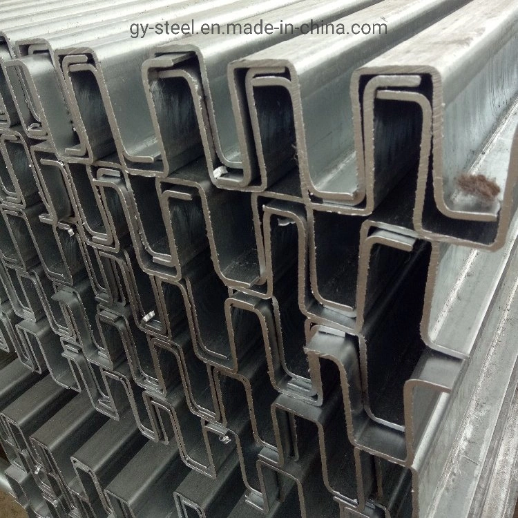 Q235 Carbon Mild Steel Gi Omega Profile for Building Frame by Asian Steel Company