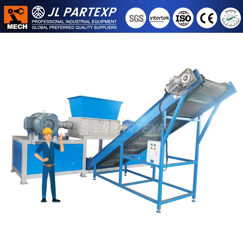 Industrial Carton Box DIY Packaging Corrugated Cardboard Paper Card Board Crusher Shredder Automatic Recycling Production Line with Conveyer/Conveyor Belt