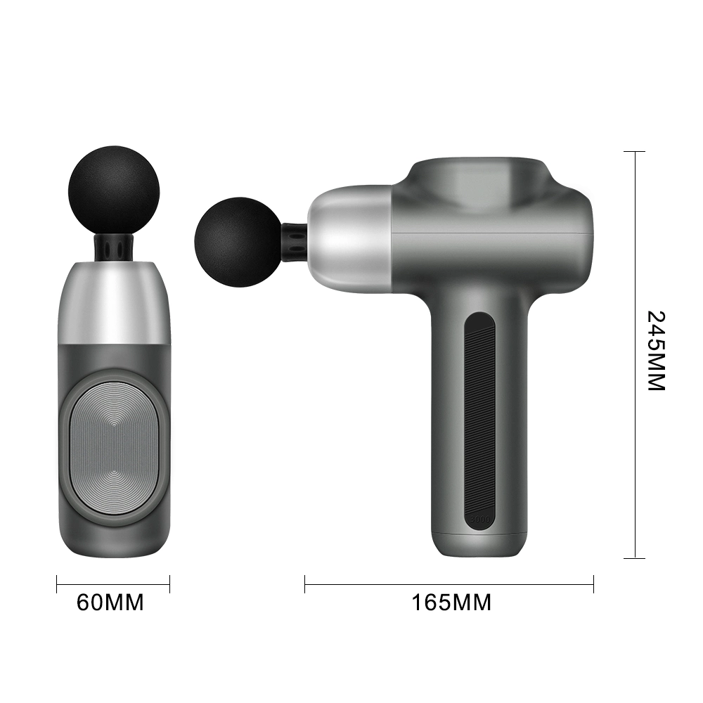 Pistolet de massage profond des tissus musculaires de percussion Masseur pour les athlètes, ordinateur de poche corps muscle arrière masseur avec 4 têtes de massage et de l'écran tactile LCD