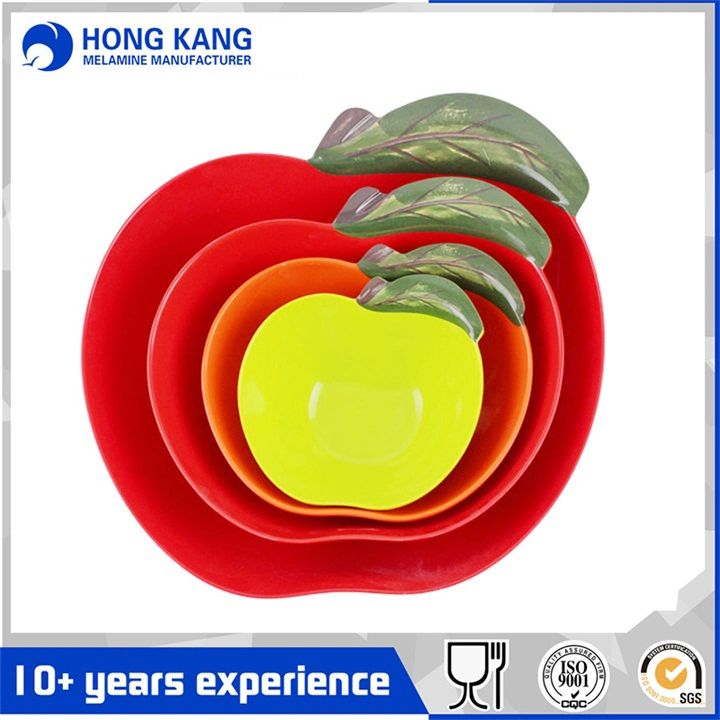 OEM Melamine Mixing Apple Shaped Bowl