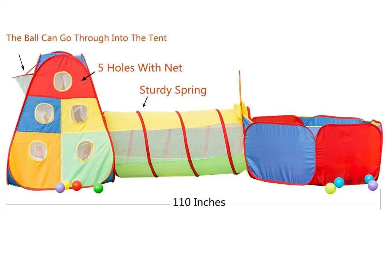 3 in 1 Inflatable Tunnel Tent Pop up Indoor Outdoor Interactive Tent Wbb18298