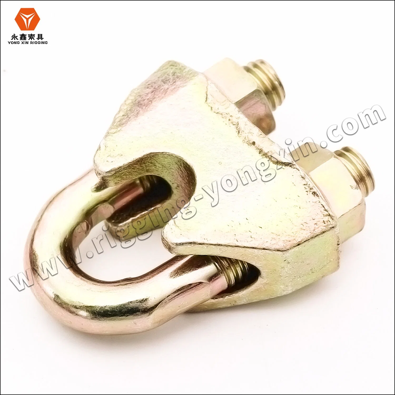 DIN1142 Yellow Plated Galvanized Malleable Wire Rope Clip