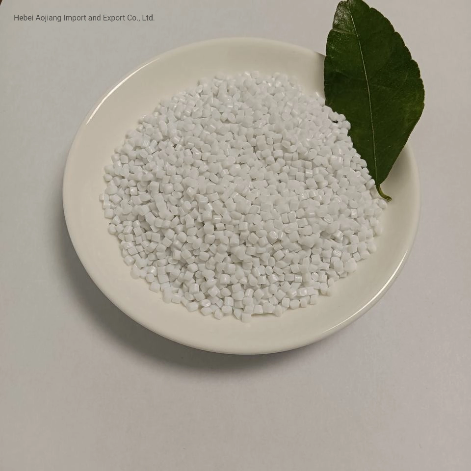 Reinforced Plastic Pellets White Color Food Grade Pet Alloy Resin Granules