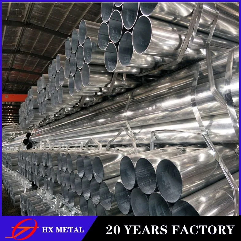 China Supplier 1/ Gi Pipe Price 1,5'' 10'' Galvanized Schedule 40 tubo de acero