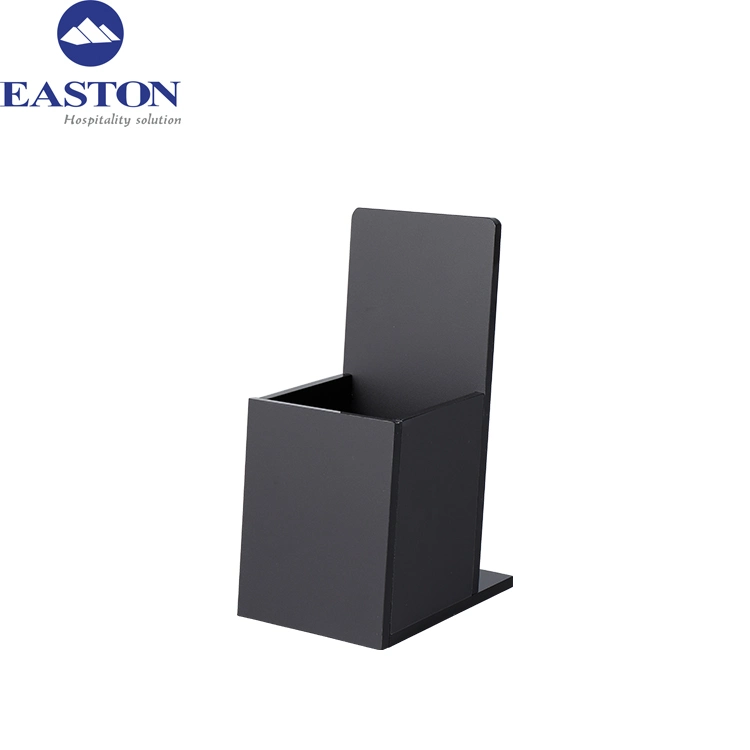 Hotel Guest Room Matt Black Rectangular Acrylic Tissue Boxes