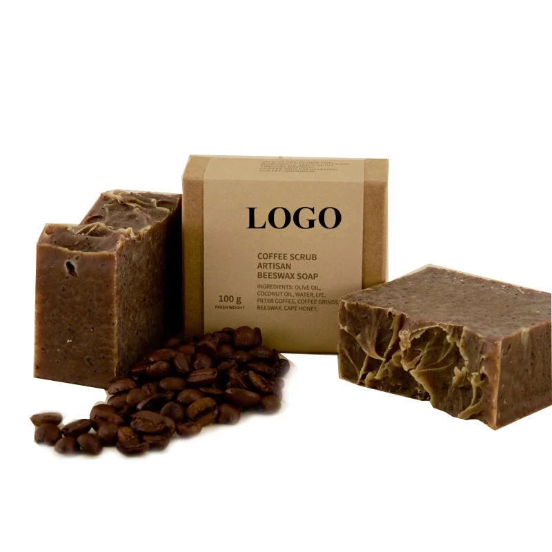 Private Label Whitening Exfoliating Deep Cleaning Handmade Coffee Natual Organic Body Soap