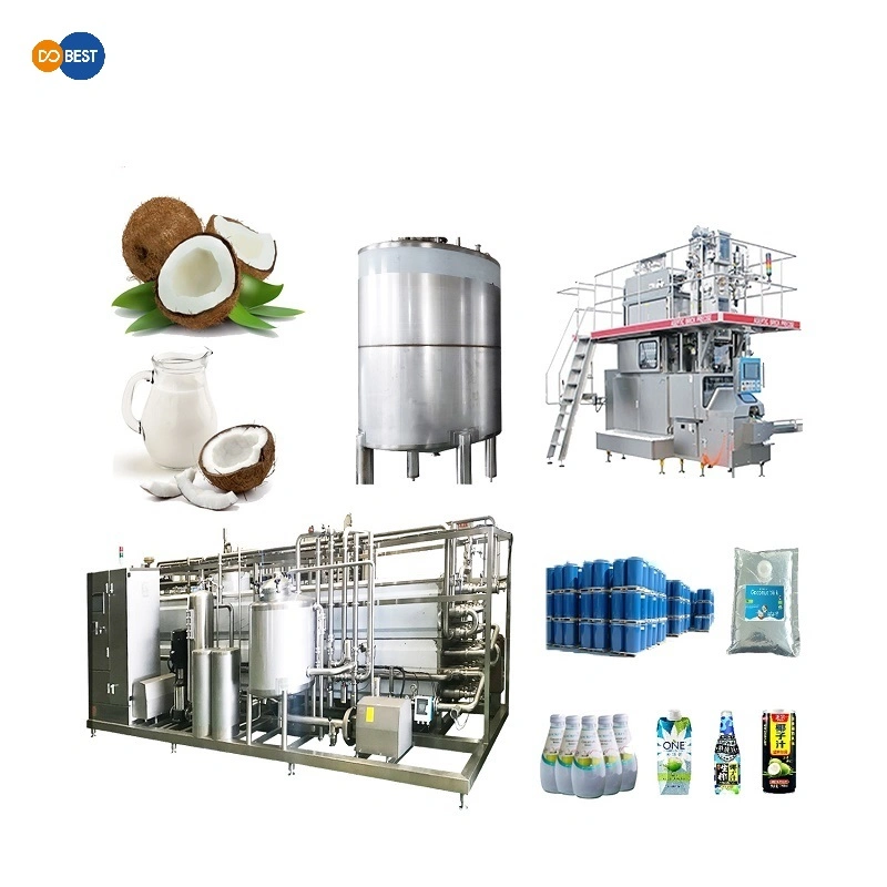 Food Grade Stainless Steel Yogurt Ice Cream Coconut Milk Production Line