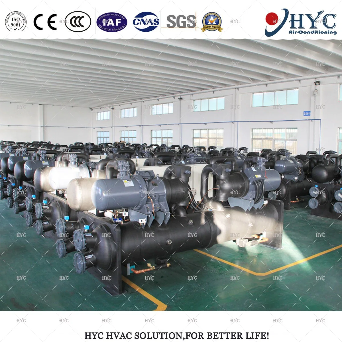 Industrial Water-Cooled Glycol Screw Chiller Refrigeration Equipment (HYC factory)