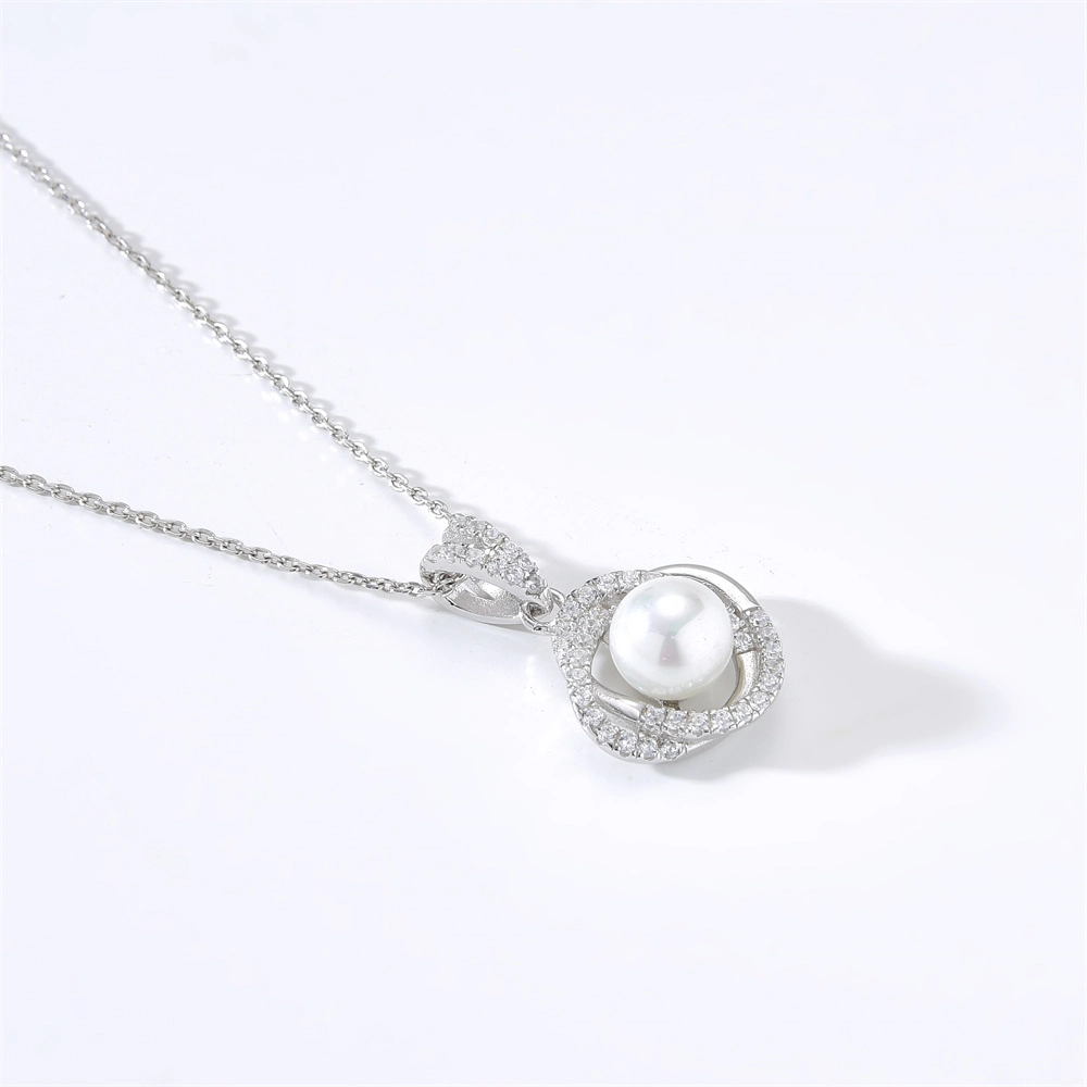 New Developed 925 Sterling Silver Shell Pendant Necklace