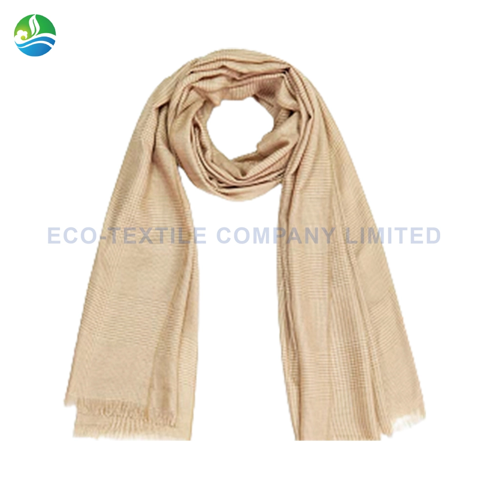 Custom Printed 23% Merino Wool 30% Camel Hair Winter Warm Scarf for Women