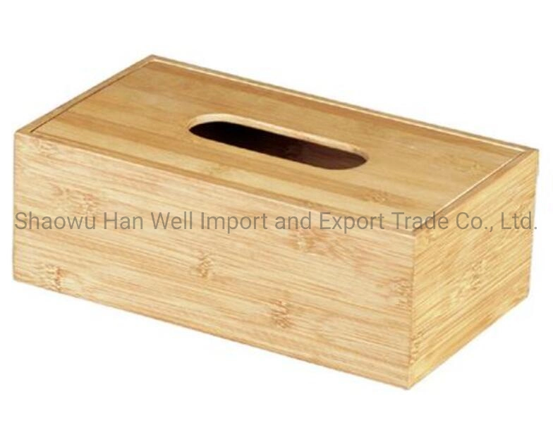 Toilet Tissue Paper Box Holder Bamboo of Bathroom Accessories