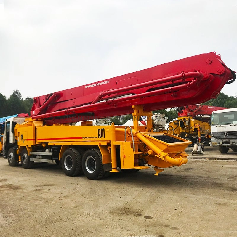 Putzmeister 42m Concrete Equipment Concrete Boom Beton Pumper Machine Renewed Concrete Pump Volvo Truck