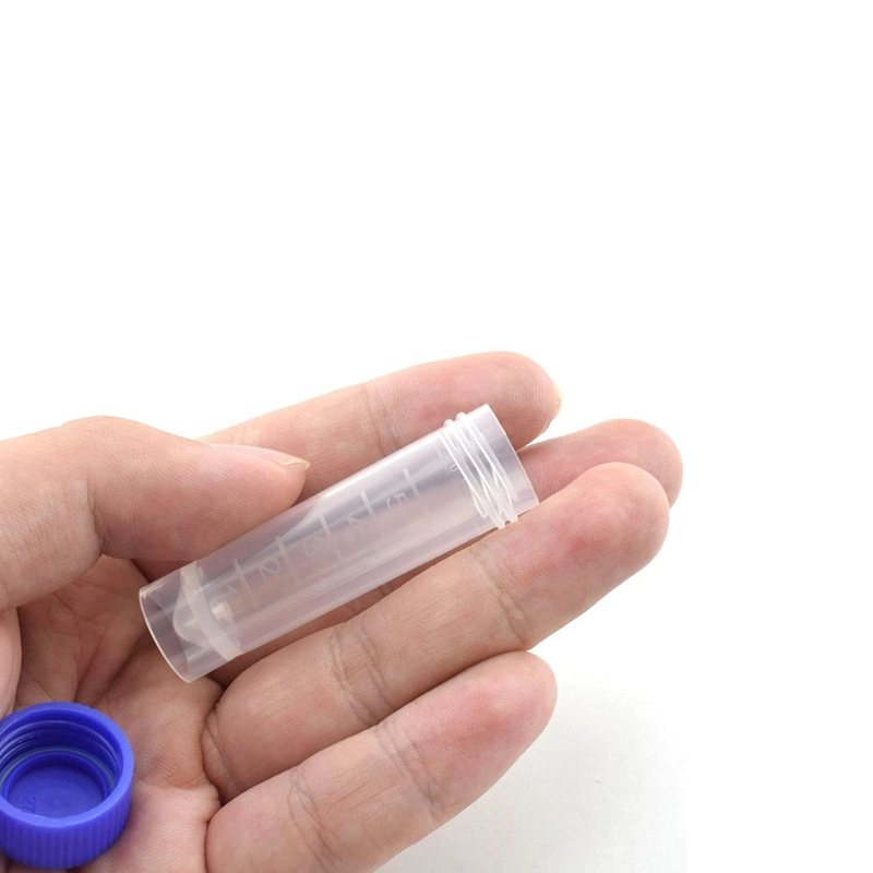 Disposable Medical Transparent External Screw Cap 5ml Cryotube Cryovial Tube