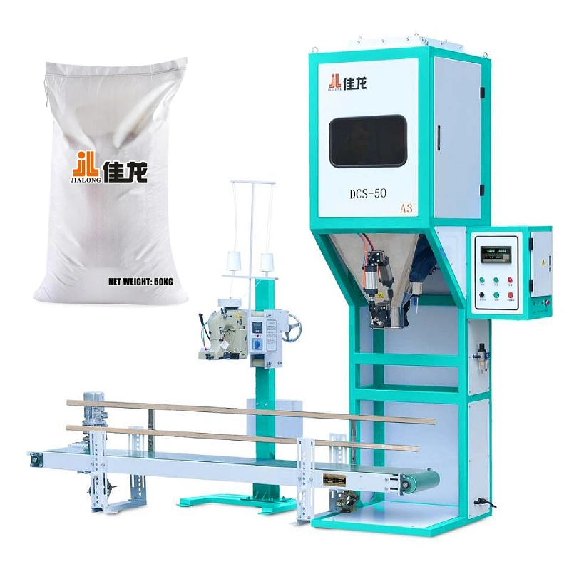 5-50kg Grains Packing Machine with Conveyor and Sewing Machine