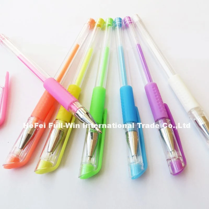 12 PCS Glitter Gel Pen Glitter in Color Box Good Quality School and Office Stationery Supply