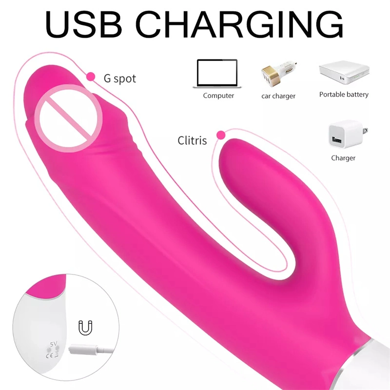 Le silicone G Spot Clitoris vibrateur vibrateur de lapin pour les femmes