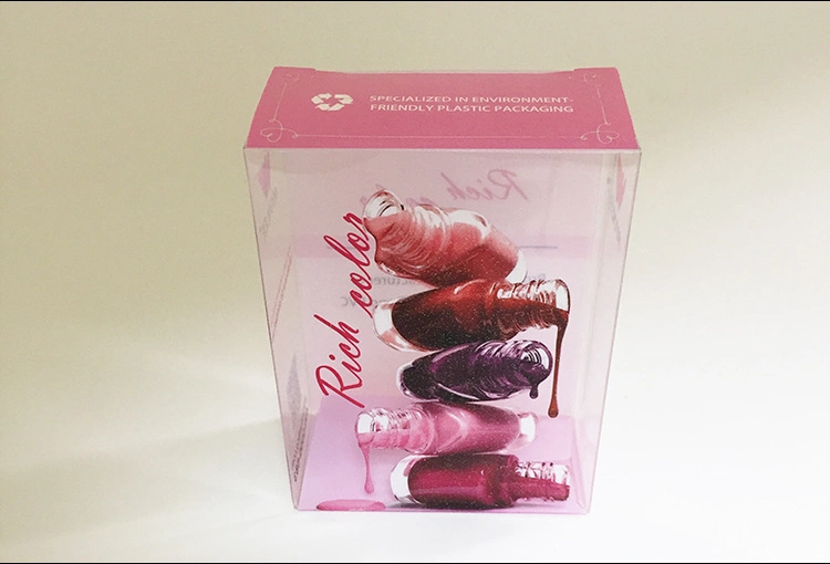 Beautiful Display Case Plastic Customizing PET/PVC Printing Foldable Packing Box for Gel Polish