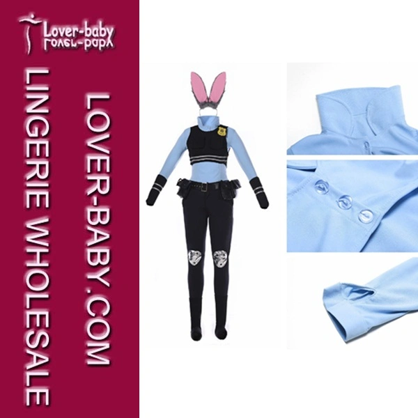 Judy Hopps Zootopia Bunny Traje de mascota para adultos (L15360)