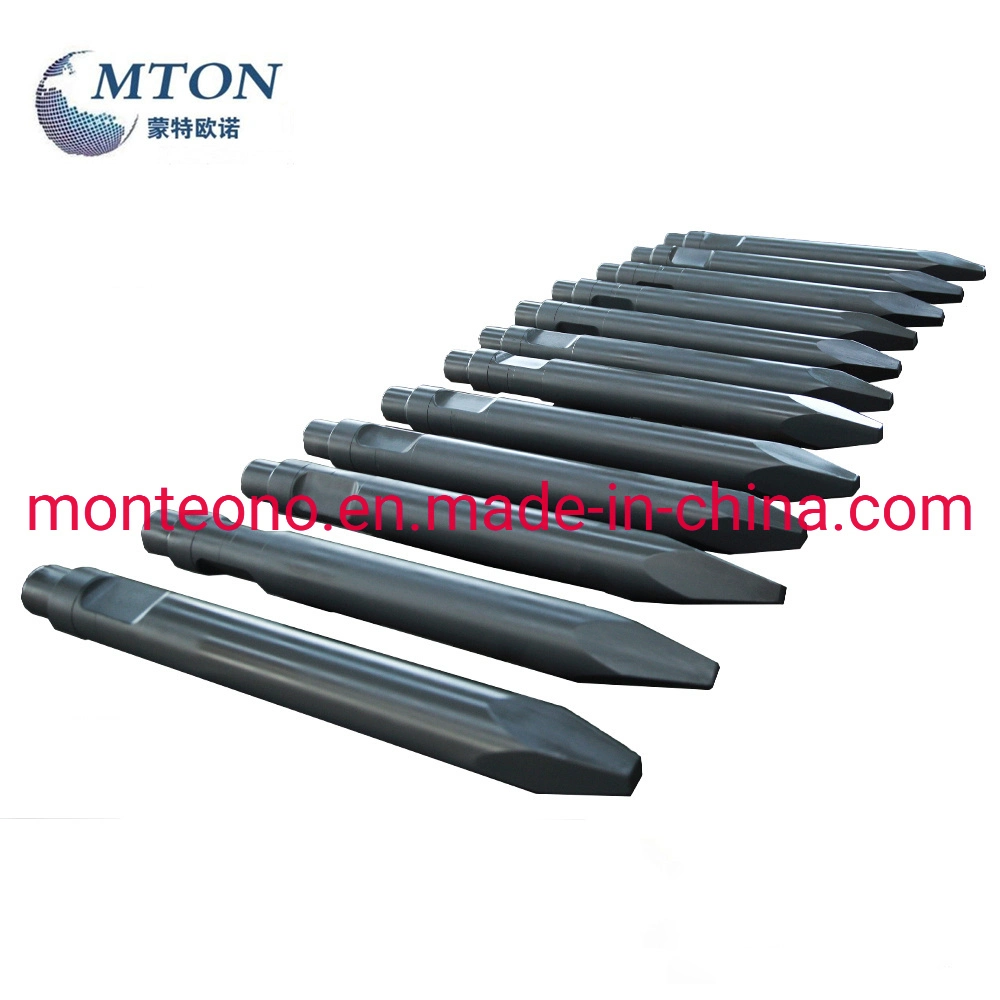 Customized Drill Rod China Manufacturer Hydraulic Breaker Blunt Cone Moil Wedge Chisel