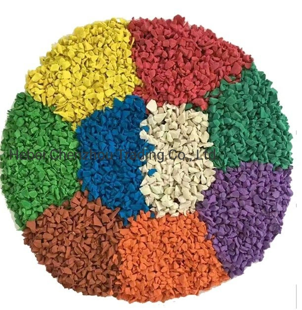 Factory High quality/High cost performance 1-3mm/2-4mm Non-Toxic EPDM Rubber Granules for Playground EPDM Colorful Granu