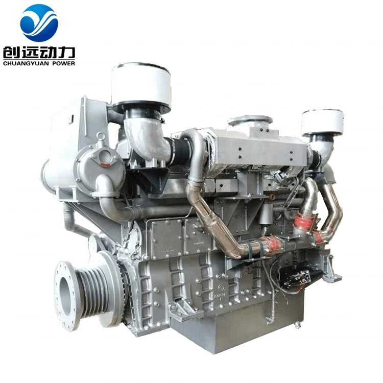 Refrigeración por agua Sdec Sc15g El Hombre Interior de la serie se utilizan los fabricantes de motores diesel marinos maquinaria para la embarcación 280-330kw